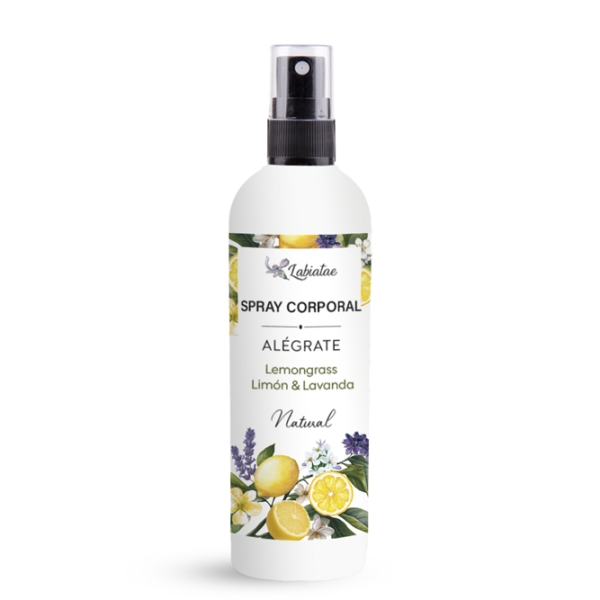 Alégrate Spray Corporal Lemongrass, Limón y Lavanda
